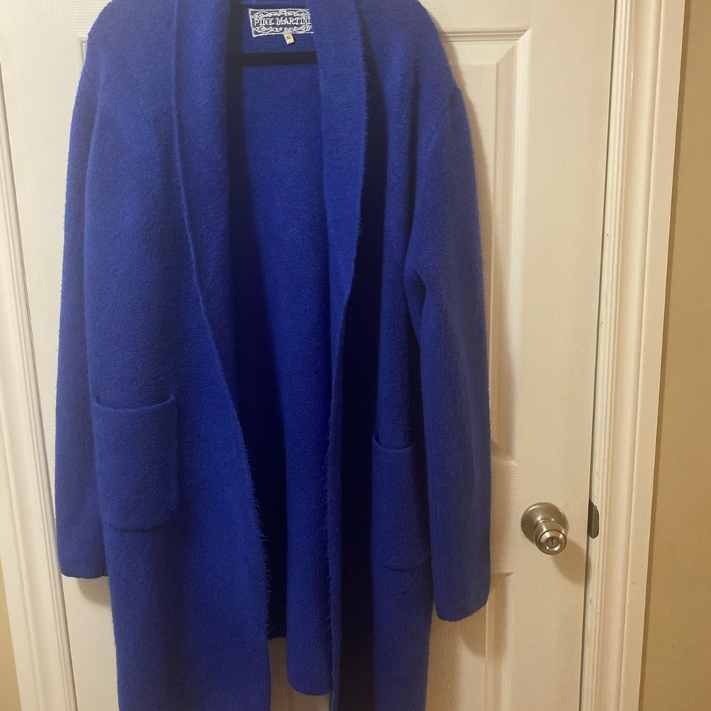 Pink Martini Vibrant Blue Teddy Jacket